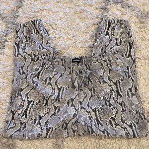 Express snakeskin joggers